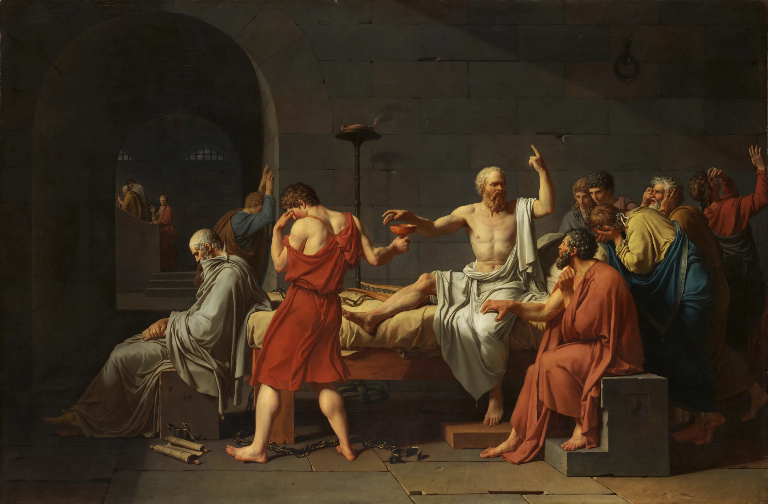 The Death of Socrates, a painting by Jacques-Louis David